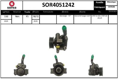 SOR4051242 EAI Гидравлический насос, рулевое управление