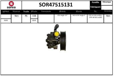 SOR47515131 EAI Гидравлический насос, рулевое управление