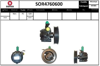 SOR4760600 EAI Гидравлический насос, рулевое управление