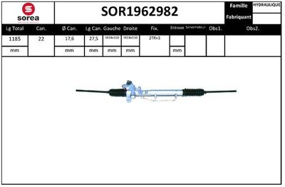 SOR1962982 EAI Рулевой механизм