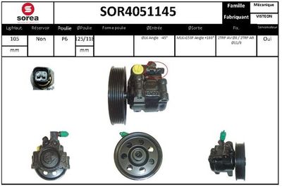 SOR4051145 EAI Гидравлический насос, рулевое управление