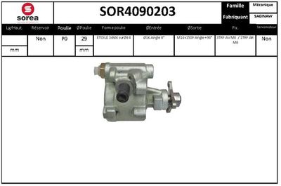 SOR4090203 EAI Гидравлический насос, рулевое управление