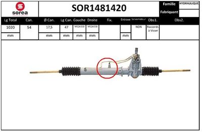 SOR1481420 EAI Рулевой механизм