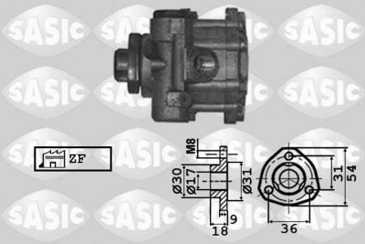 7076031 SASIC Гидравлический насос, рулевое управление