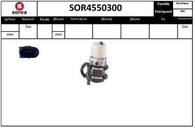 SOR4550300 EAI Гидравлический насос, рулевое управление