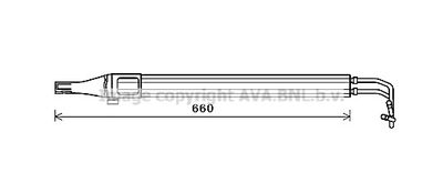 MS3684 AVA QUALITY COOLING Масляный радиатор, рулевое управление