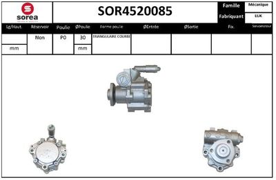 SOR4520085 EAI Гидравлический насос, рулевое управление