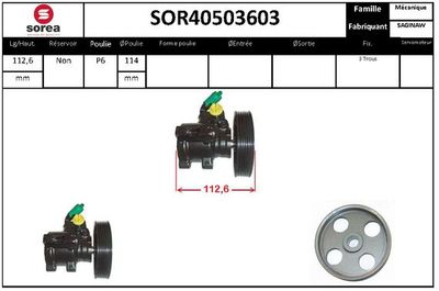 SOR40503603 EAI Гидравлический насос, рулевое управление