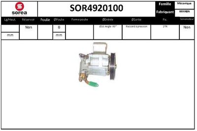 SOR4920100 EAI Гидравлический насос, рулевое управление