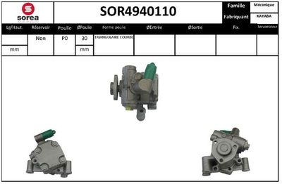 SOR4940110 EAI Гидравлический насос, рулевое управление