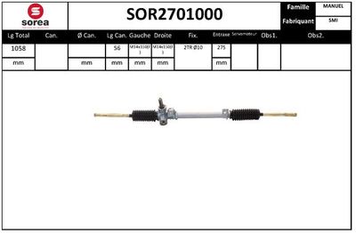 SOR2701000 EAI Рулевой механизм