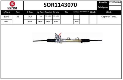 SOR1143070 EAI Рулевой механизм