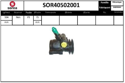 SOR40502001 EAI Гидравлический насос, рулевое управление