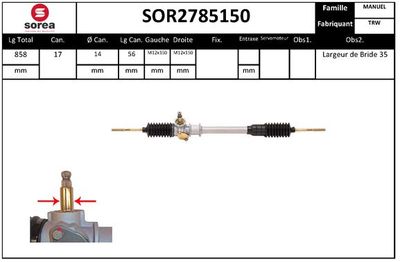 SOR2785150 EAI Рулевой механизм