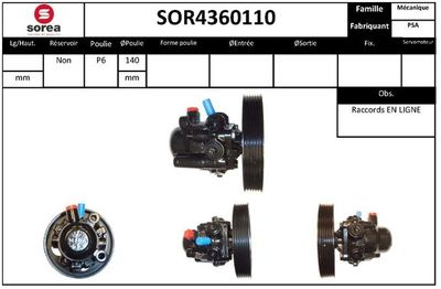 SOR4360110 EAI Гидравлический насос, рулевое управление