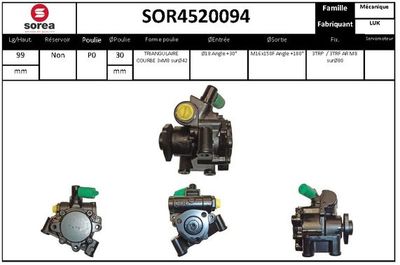 SOR4520094 EAI Гидравлический насос, рулевое управление