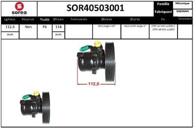 SOR40503001 EAI Гидравлический насос, рулевое управление