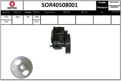 SOR40508001 EAI Гидравлический насос, рулевое управление