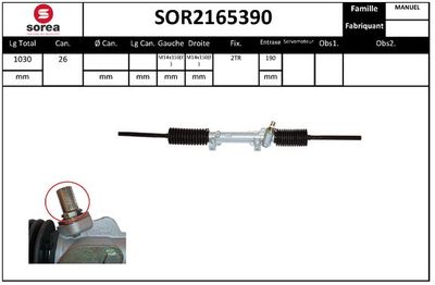 SOR2165390 EAI Рулевой механизм