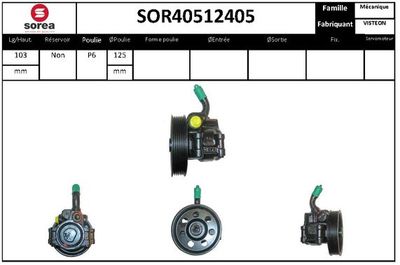 SOR40512405 EAI Гидравлический насос, рулевое управление