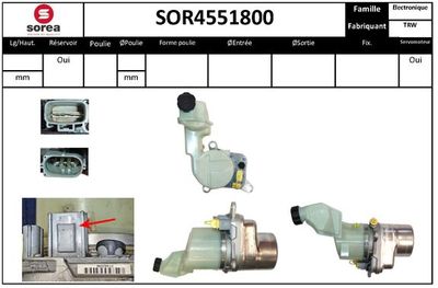 SOR4551800 EAI Гидравлический насос, рулевое управление