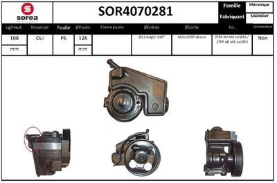 SOR4070281 EAI Гидравлический насос, рулевое управление