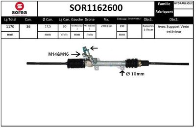 SOR1162600 EAI Рулевой механизм