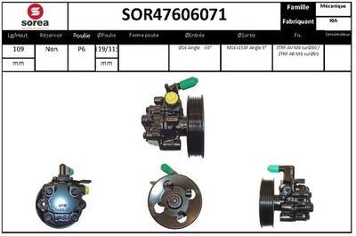 SOR47606071 EAI Гидравлический насос, рулевое управление