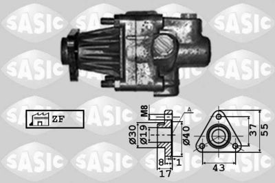 7076011 SASIC Гидравлический насос, рулевое управление