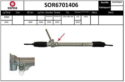 SOR6701406 EAI Рулевой механизм