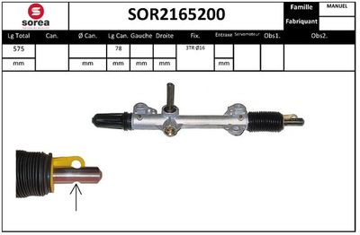 SOR2165200 EAI Рулевой механизм