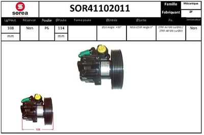 SOR41102011 EAI Гидравлический насос, рулевое управление