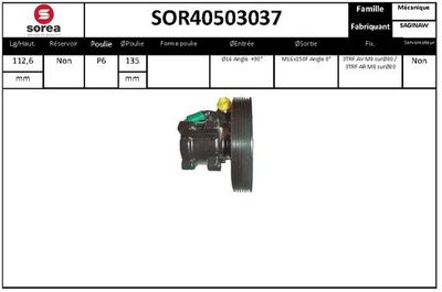 SOR40503037 EAI Гидравлический насос, рулевое управление