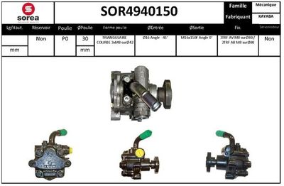 SOR4940150 EAI Гидравлический насос, рулевое управление