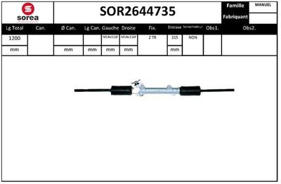 SOR2644735 EAI Рулевой механизм