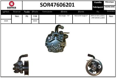 SOR47606201 EAI Гидравлический насос, рулевое управление