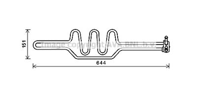 BWA3469 AVA QUALITY COOLING Масляный радиатор, рулевое управление