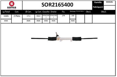 SOR2165400 EAI Рулевой механизм