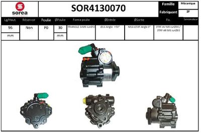 SOR4130070 EAI Гидравлический насос, рулевое управление