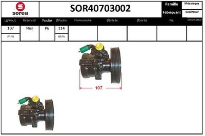 SOR40703002 EAI Гидравлический насос, рулевое управление