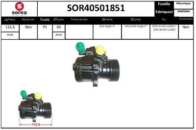 SOR40501851 EAI Гидравлический насос, рулевое управление