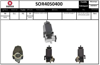 SOR4050400 EAI Гидравлический насос, рулевое управление