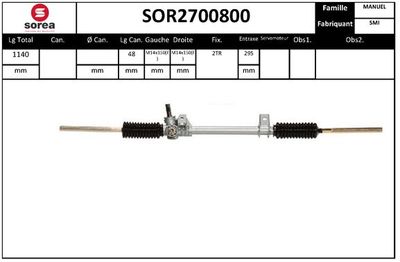 SOR2700800 EAI Рулевой механизм