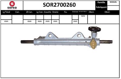 SOR2700260 EAI Рулевой механизм