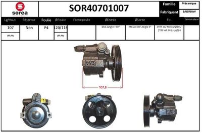 SOR40701007 EAI Гидравлический насос, рулевое управление