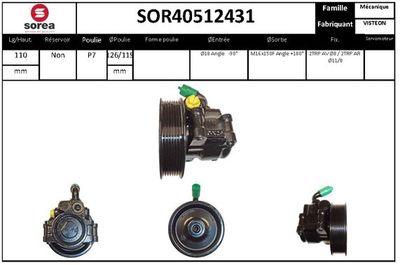 SOR40512431 EAI Гидравлический насос, рулевое управление