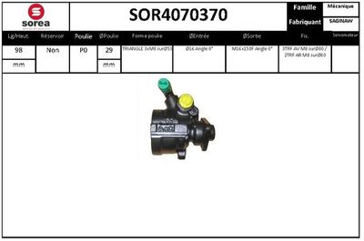 SOR4070370 EAI Гидравлический насос, рулевое управление