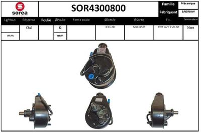 SOR4300800 EAI Гидравлический насос, рулевое управление