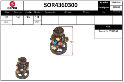 SOR4360300 EAI Гидравлический насос, рулевое управление