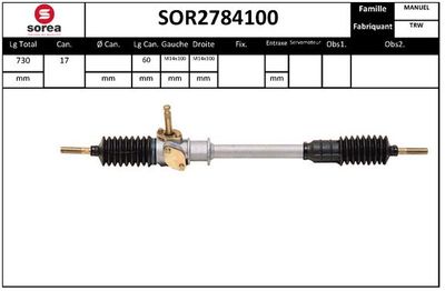 SOR2784100 EAI Рулевой механизм